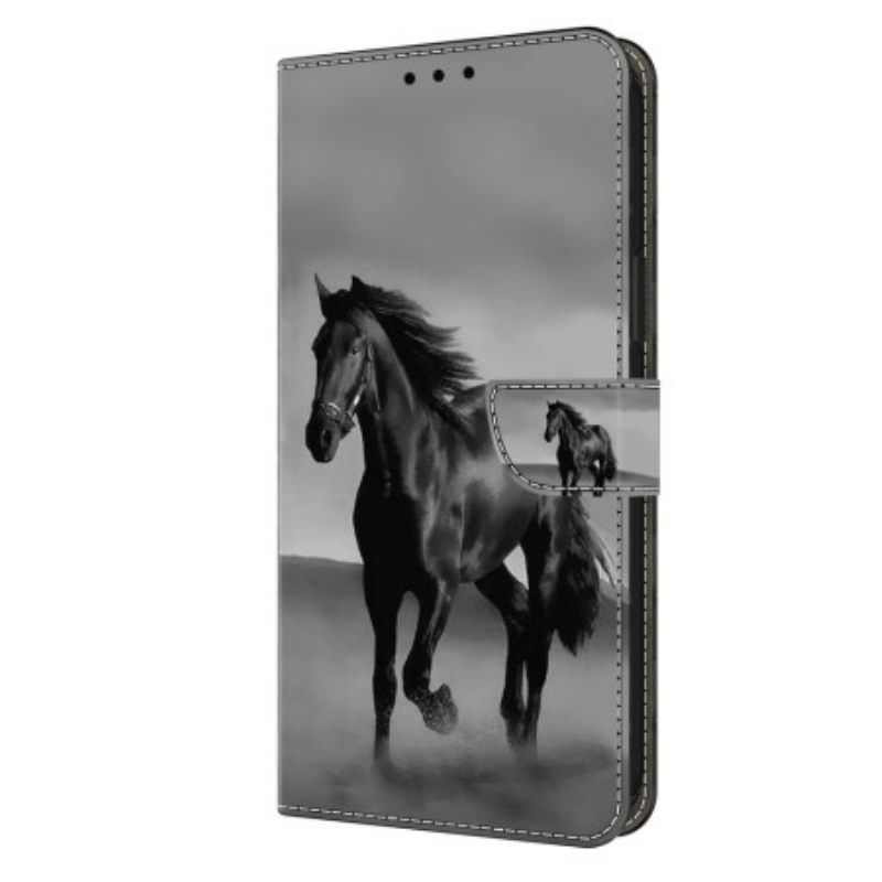 Δερματινη Θηκη Xiaomi Redmi Note 13 5g Μαύρο Άλογο