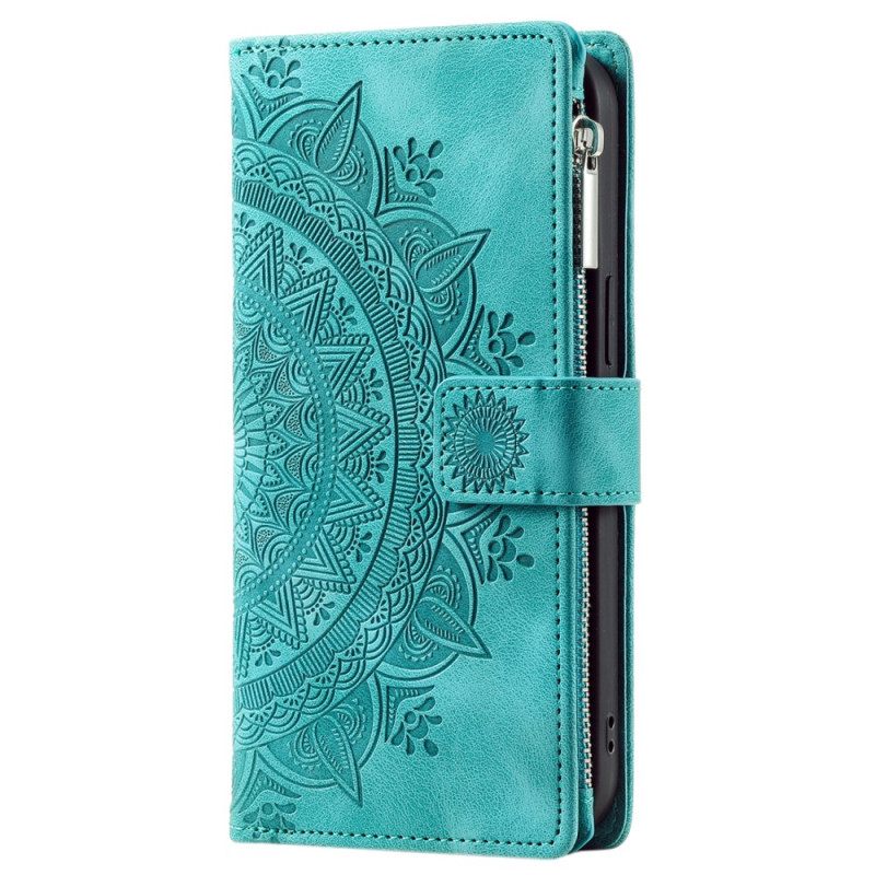 Δερματινη Θηκη Xiaomi Redmi Note 13 5g Πορτοφόλι Mandala Leather Effect With Strap