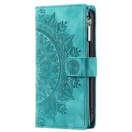 Δερματινη Θηκη Xiaomi Redmi Note 13 5g Πορτοφόλι Mandala Leather Effect With Strap