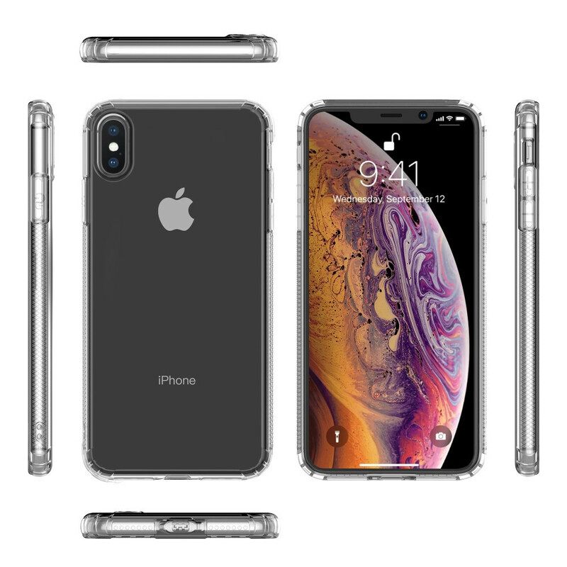 Θήκη iPhone XS Max Διαφανή Προστατευτικά Μαξιλάρια Leeu