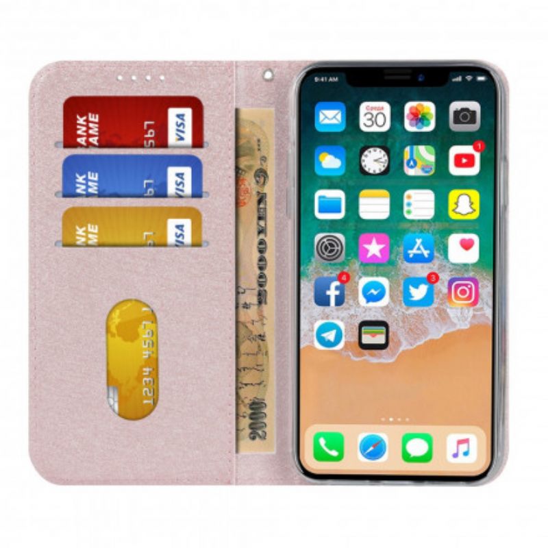 θηκη κινητου iPhone XS Max Θήκη Flip Μαλακό Δερμάτινο Στυλ Με Λουράκι