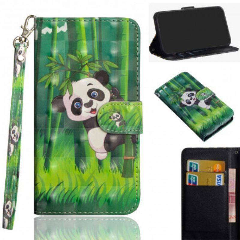 Θήκη Flip Google Pixel 5 Panda Και Bamboo