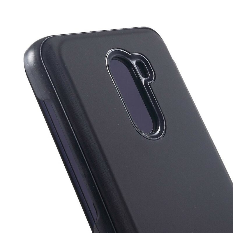 θηκη κινητου Pocophone F1 Θήκη Flip Καθρέφτης Και Δερμάτινο Εφέ