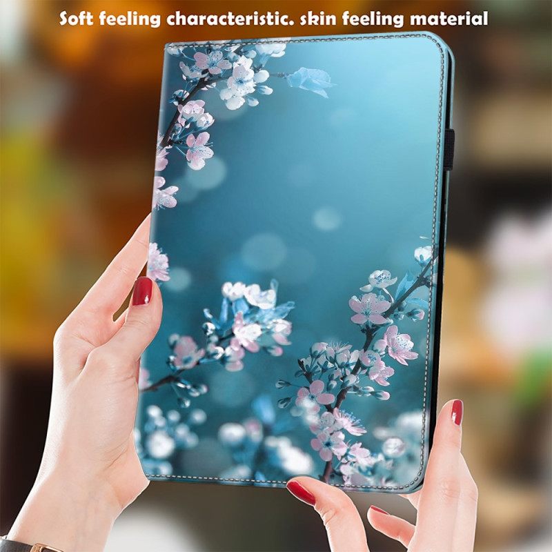 Δερματινη Θηκη Samsung Galaxy Tab S9 Plus Plum Blossoms Σιλικόνης