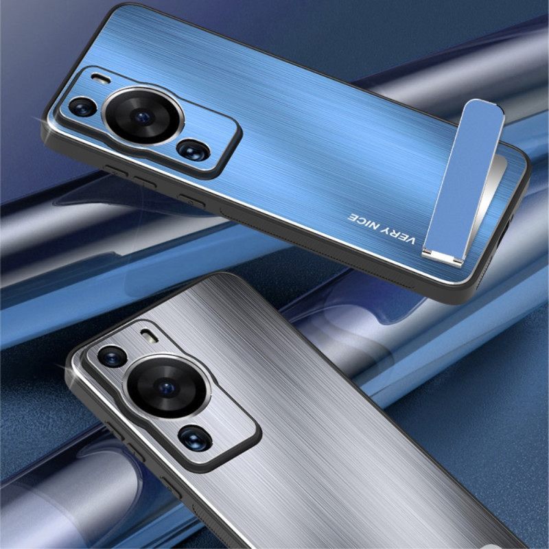 Θήκη Huawei P60 Pro Βουρτσισμένο Αλουμίνιο Με Στήριγμα