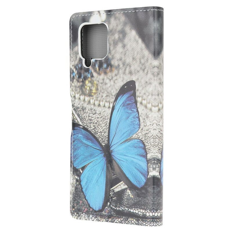 Κάλυμμα Samsung Galaxy A42 5G Blue Prestige Butterfly