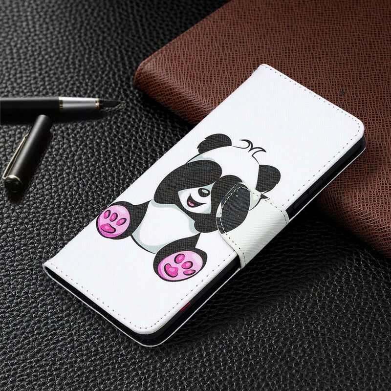 Θήκη Flip Samsung Galaxy A42 5G Panda Fun