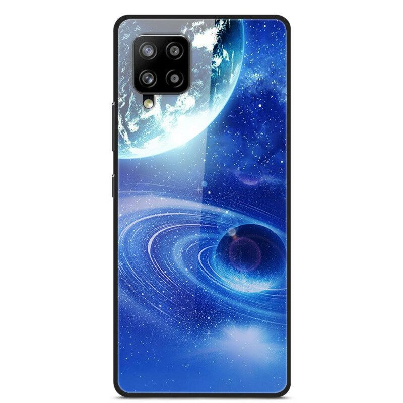 Θήκη Samsung Galaxy A42 5G Πλανήτες Από Γυαλί Και Σιλικόνη