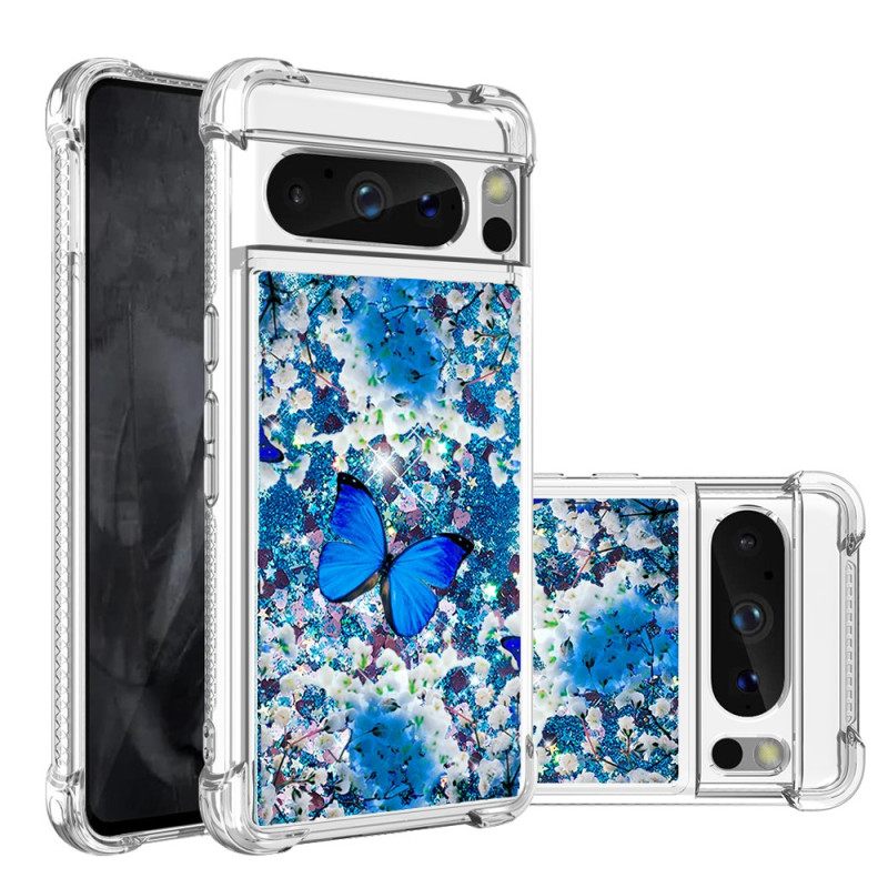 Κάλυμμα Google Pixel 8 Pro Πεταλούδα Glitter