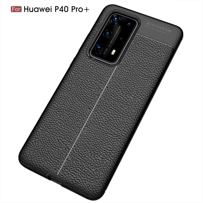 θηκη κινητου Huawei P40 Pro Plus Εύκαμπτη Υφή Ινών Άνθρακα