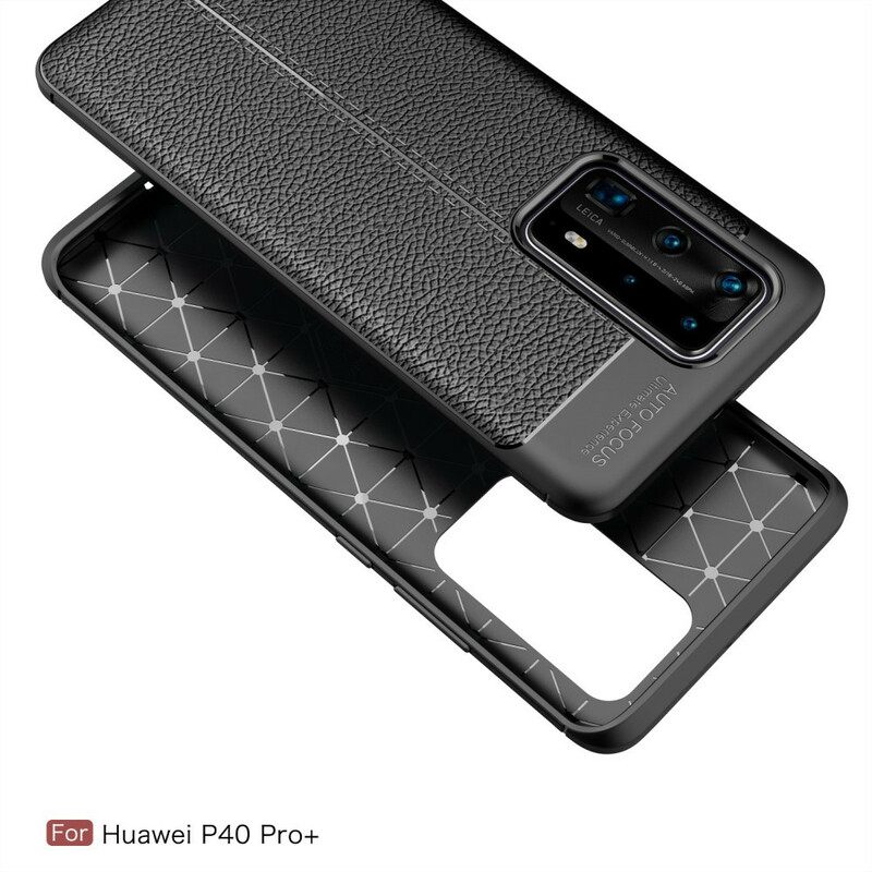 θηκη κινητου Huawei P40 Pro Plus Εύκαμπτη Υφή Ινών Άνθρακα