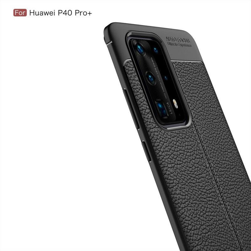 θηκη κινητου Huawei P40 Pro Plus Εύκαμπτη Υφή Ινών Άνθρακα