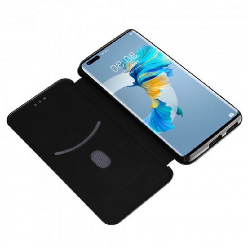 θηκη κινητου Huawei Mate 40 Pro Θήκη Flip Ίνα Άνθρακα