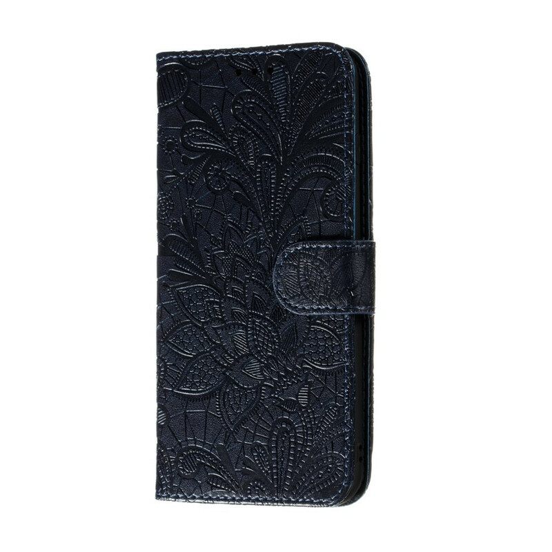 Κάλυμμα Samsung Galaxy A21s με κορδονι Tribal Strap Flowers