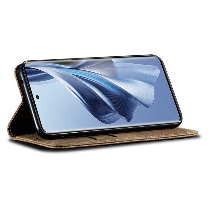 Δερμάτινη Θήκη Κινητού Oppo Reno 11f 5g Θήκες Κινητών Τζιν Ύφασμα