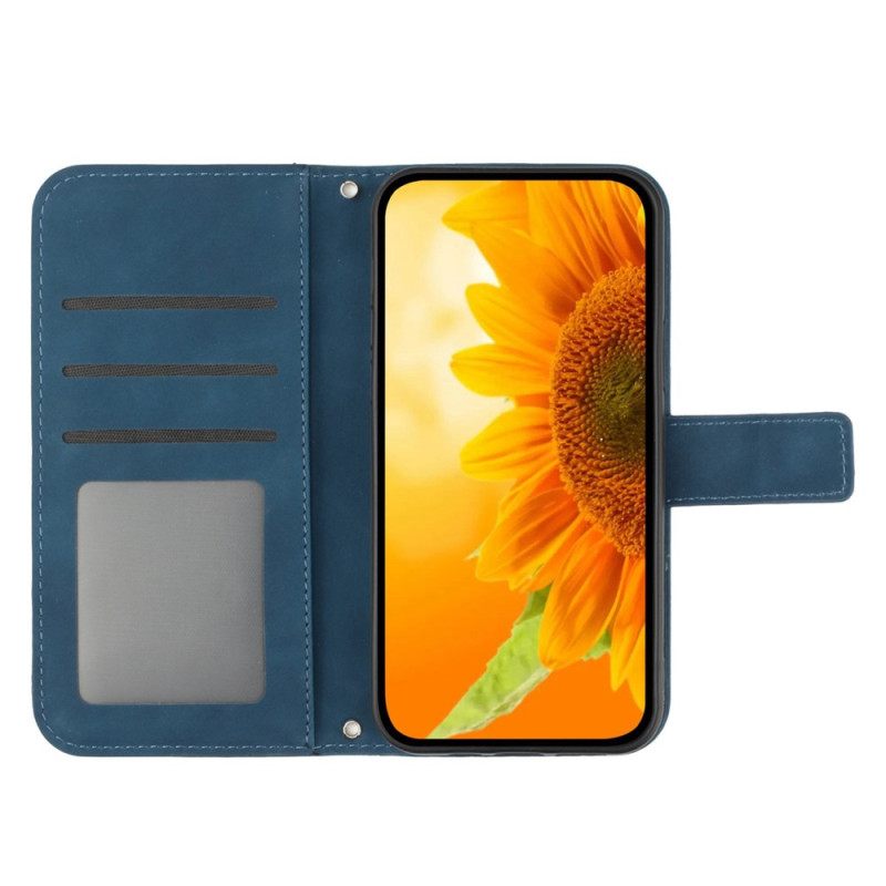 Θηκη Κινητου Oppo Reno 11f 5g Θήκες Κινητών Sunflower Print Με Ιμάντα Ώμου