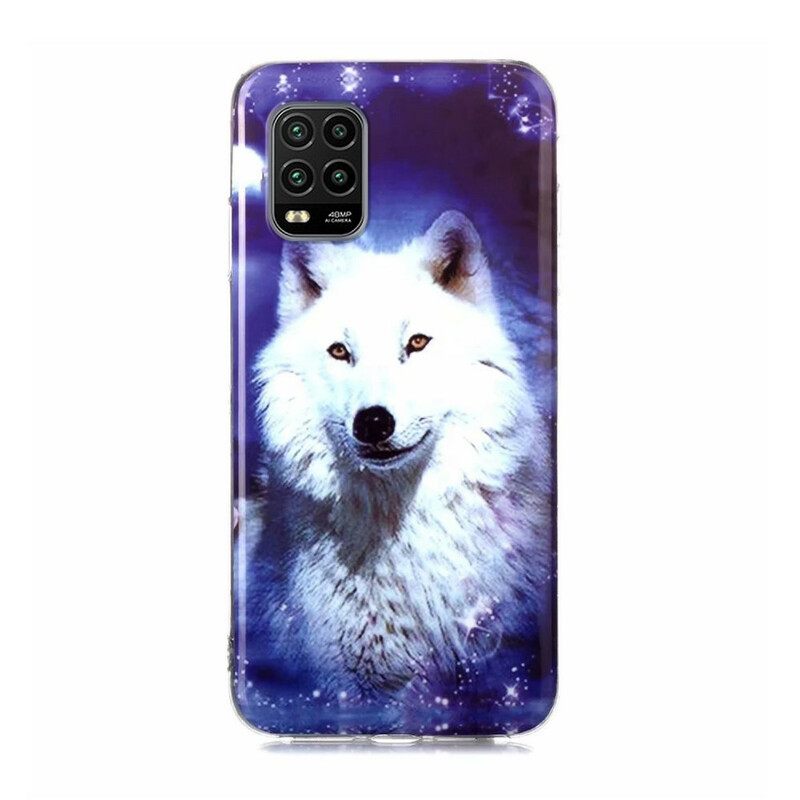 Θήκη Xiaomi Mi 10 Lite Σειρά Fluorescent Wolf