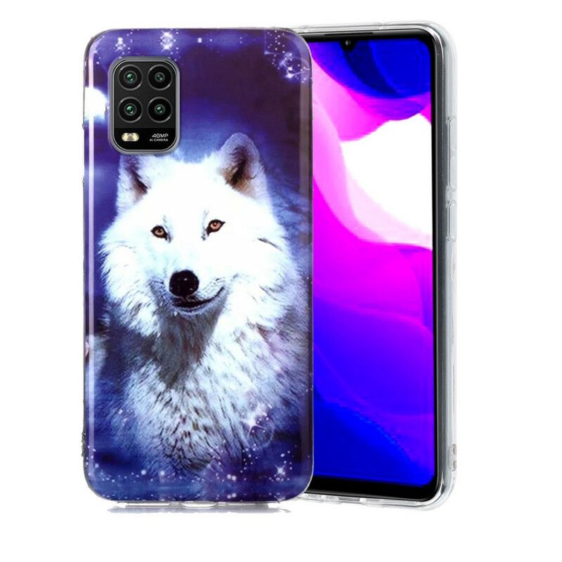 Θήκη Xiaomi Mi 10 Lite Σειρά Fluorescent Wolf