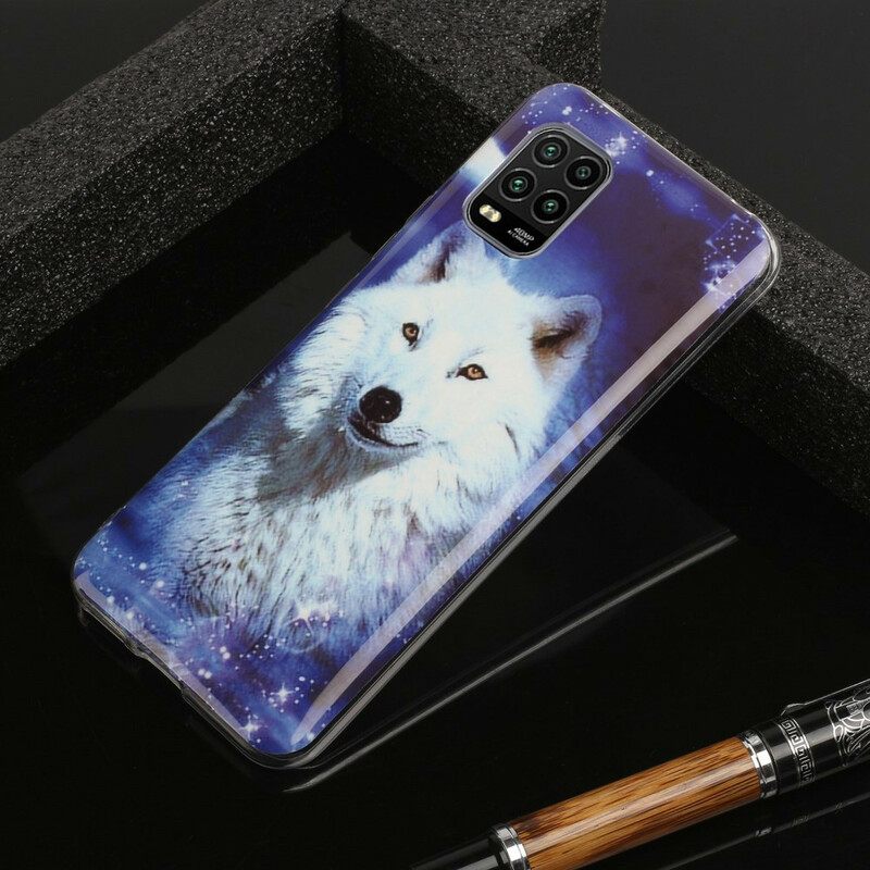 Θήκη Xiaomi Mi 10 Lite Σειρά Fluorescent Wolf