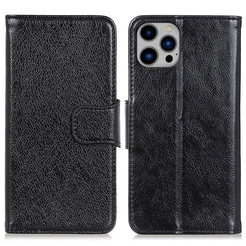 Θήκη Flip iPhone 14 Plus Split Nappa Leather