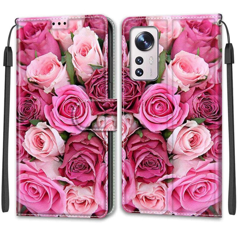 Κάλυμμα Xiaomi 12 / 12X με κορδονι Strappy Floral