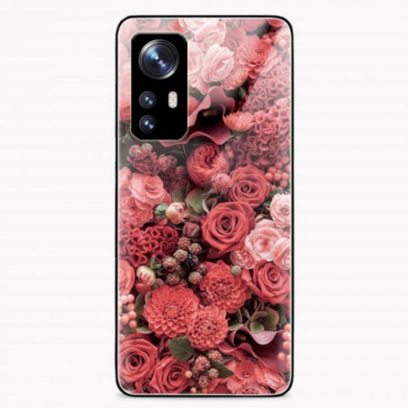 θηκη κινητου Xiaomi 12 / 12X Rose Flowers Tempered Glass