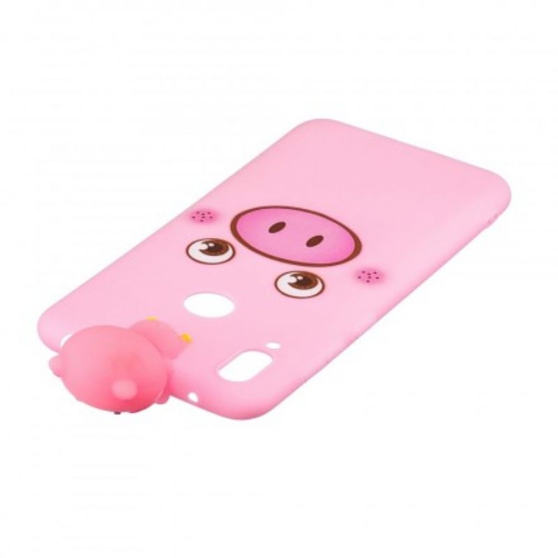 θηκη κινητου Huawei Y7 2019 Funny Pig 3d