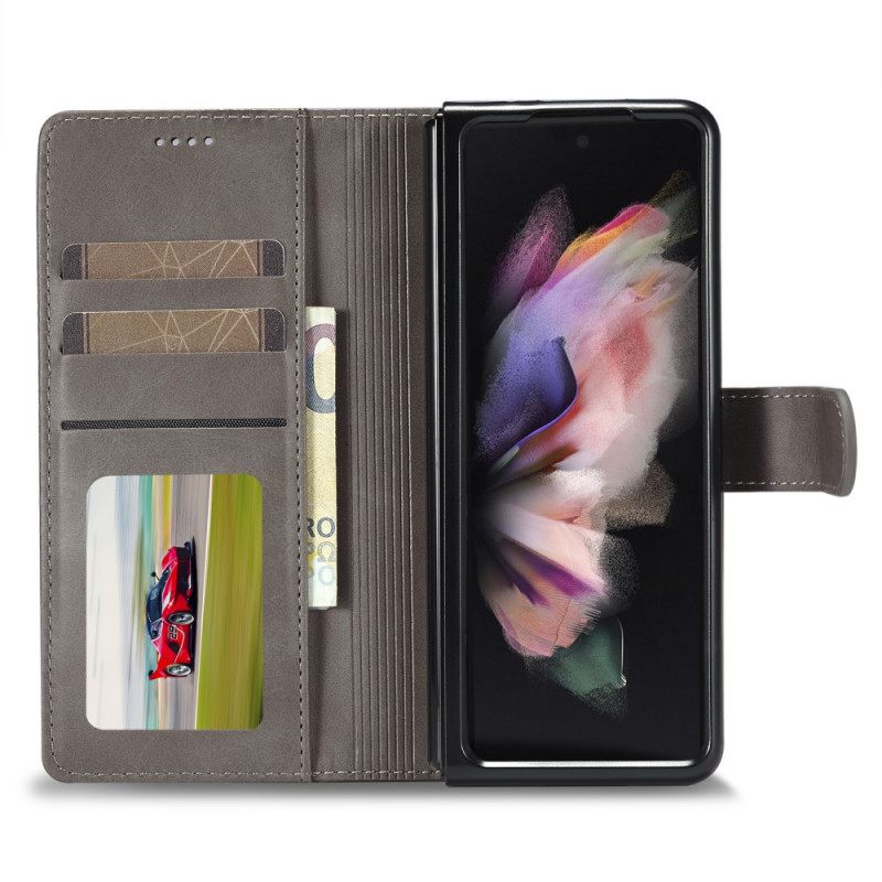 Κάλυμμα Samsung Galaxy Z Fold 3 5G Lc.imeeke Leather Effect