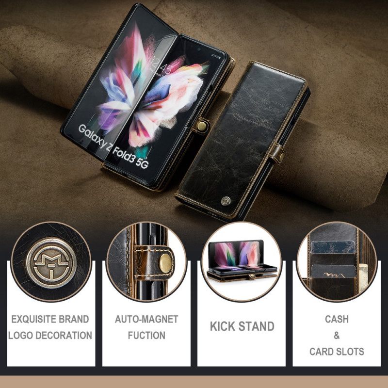 Κάλυμμα Samsung Galaxy Z Fold 3 5G Patent Leather Effect Caseme