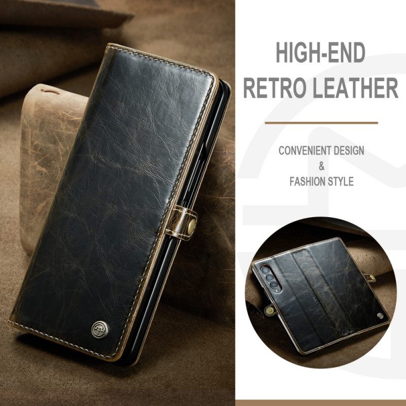 Κάλυμμα Samsung Galaxy Z Fold 3 5G Patent Leather Effect Caseme