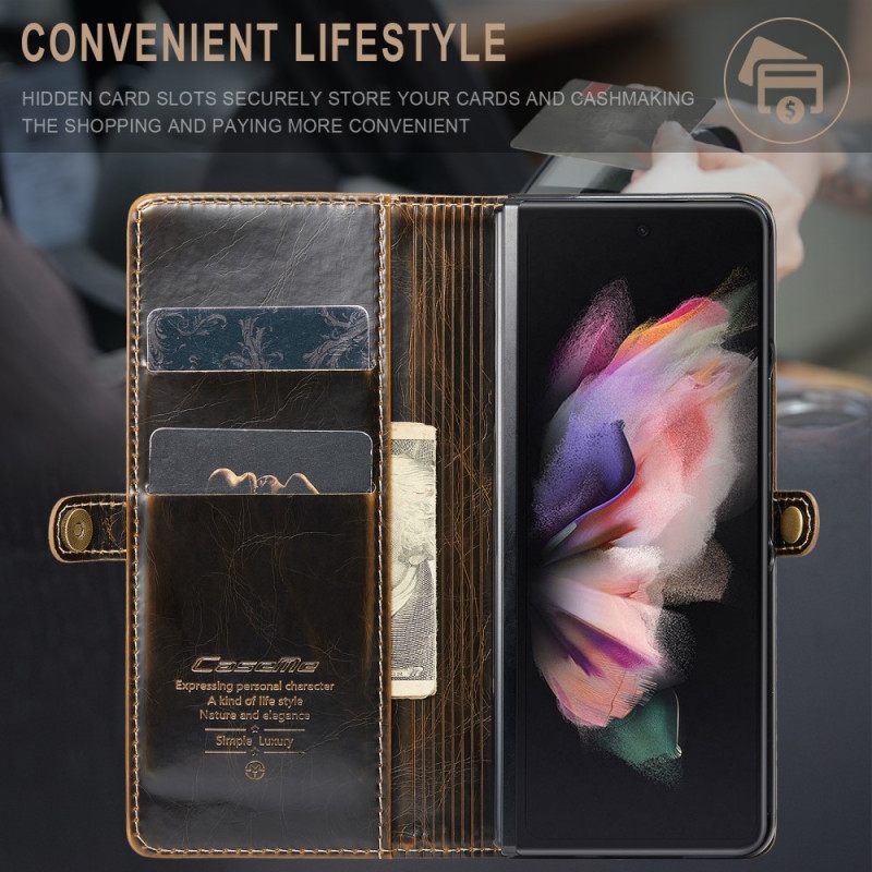 Κάλυμμα Samsung Galaxy Z Fold 3 5G Patent Leather Effect Caseme