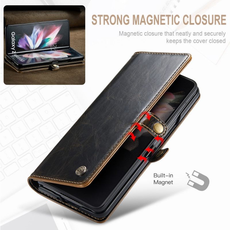 Κάλυμμα Samsung Galaxy Z Fold 3 5G Patent Leather Effect Caseme