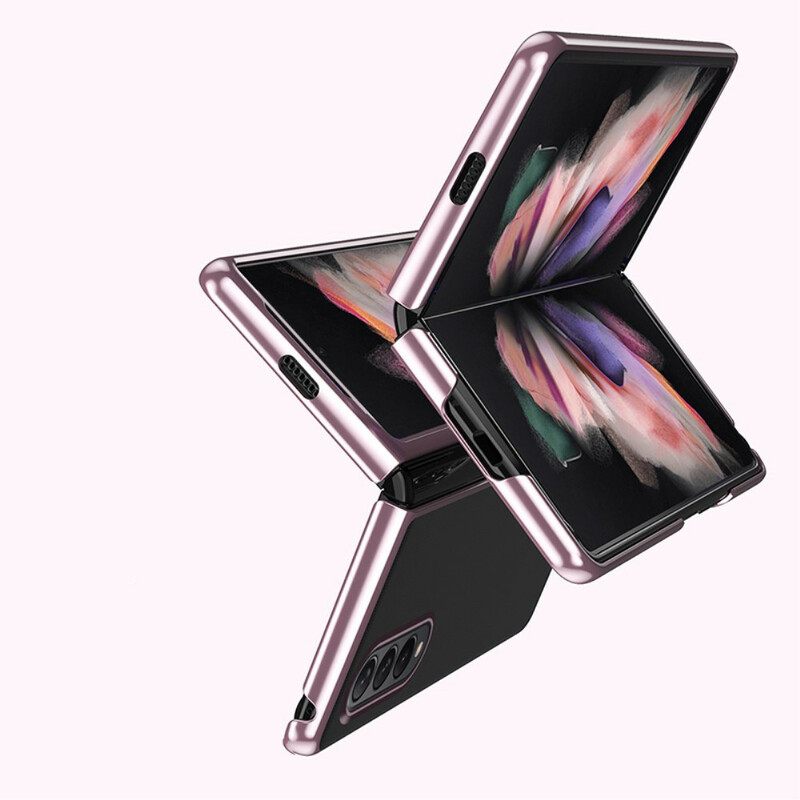 θηκη κινητου Samsung Galaxy Z Fold 3 5G Διαφανείς Άκρες Μεταλλικού Στυλ