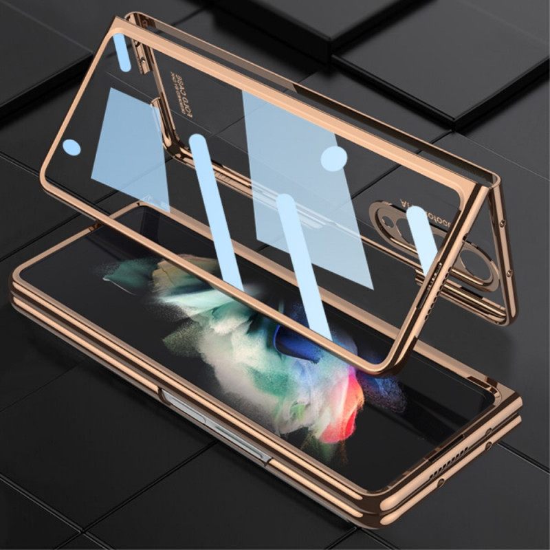 θηκη κινητου Samsung Galaxy Z Fold 3 5G Διαφανές Με Θήκη Γραφίδας Gkk