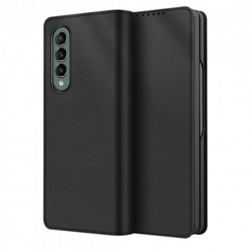 θηκη κινητου Samsung Galaxy Z Fold 3 5G Θήκη Flip Split Leather Skin-touch