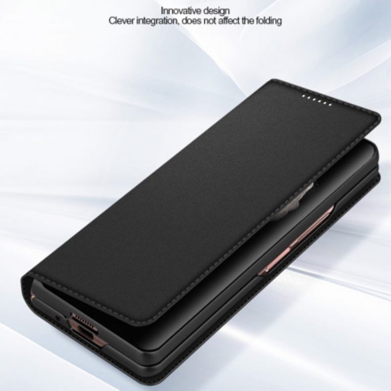 θηκη κινητου Samsung Galaxy Z Fold 3 5G Θήκη Flip Split Leather Skin-touch