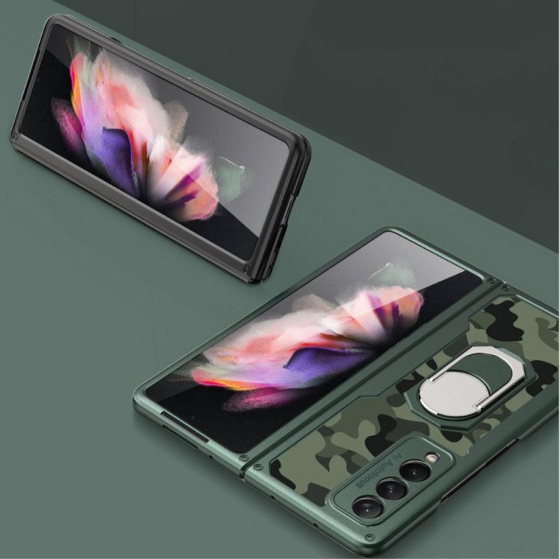 Θήκη Samsung Galaxy Z Fold 3 5G Δακτύλιος Από Ανθρακονήματα-υποστήριξη Gkk