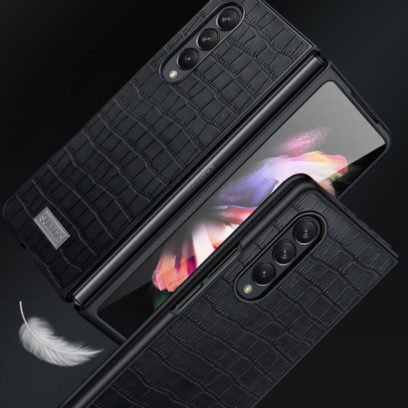 Θήκη Samsung Galaxy Z Fold 3 5G Δέρμα Κροκόδειλου Sulada