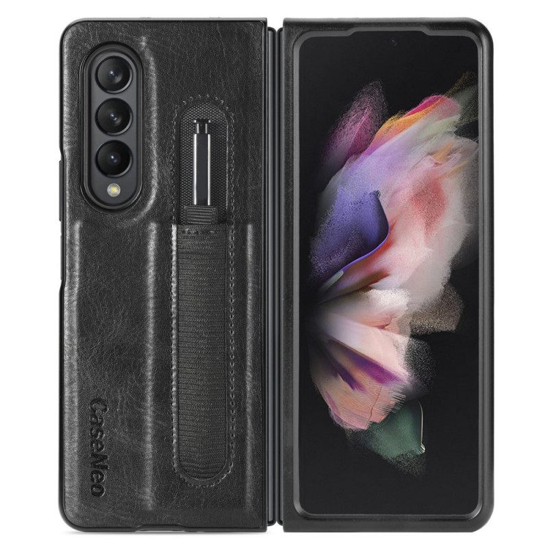 Θήκη Samsung Galaxy Z Fold 3 5G Δερμάτινη Βάση Γραφίδας Caseneo