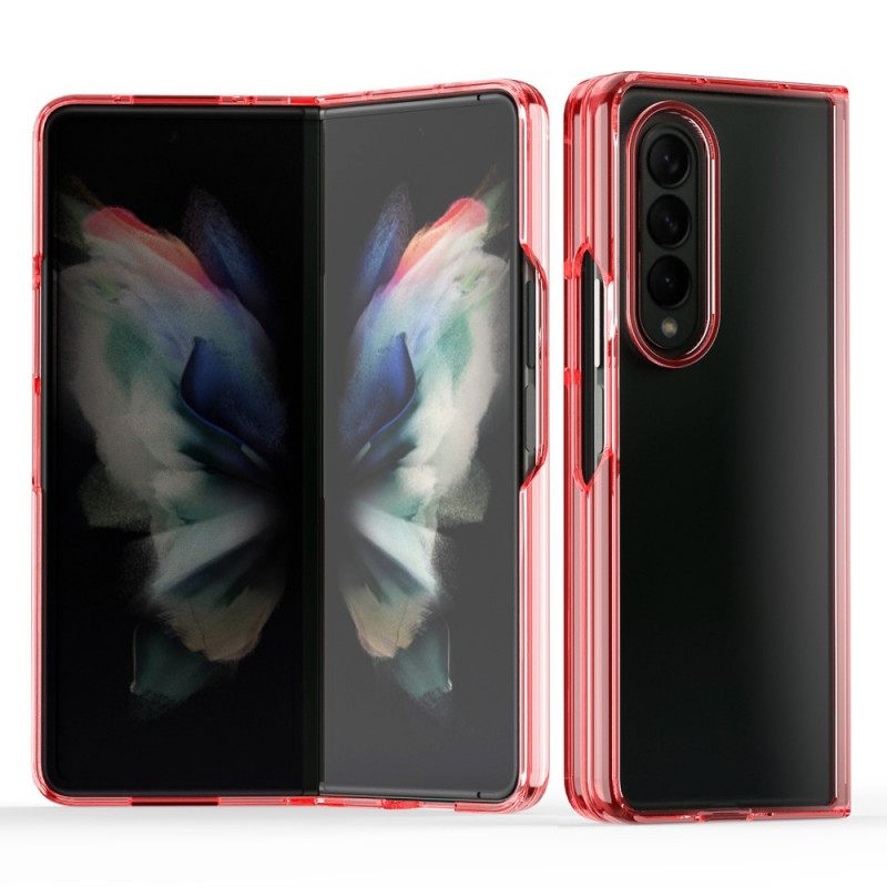 Θήκη Samsung Galaxy Z Fold 3 5G Διαφανείς Έγχρωμες Άκρες