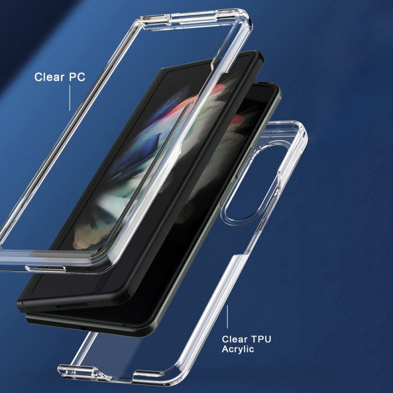 Θήκη Samsung Galaxy Z Fold 3 5G Διαφανείς Έγχρωμες Άκρες