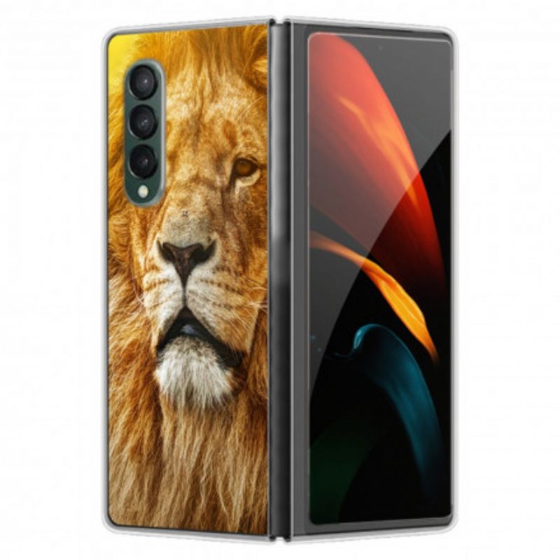 Θήκη Samsung Galaxy Z Fold 3 5G Κεφάλι Αιλουροειδών