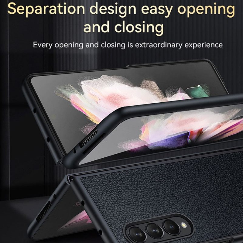 Θήκη Samsung Galaxy Z Fold 3 5G Litchi Leather Style Sulada