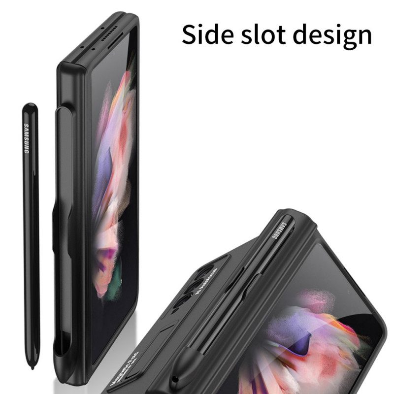 Θήκη Samsung Galaxy Z Fold 3 5G Πλαστικό Στήριγμα Και Βάση Γραφίδας Gkk