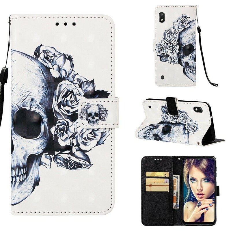 Κάλυμμα Samsung Galaxy A10 Floral Skull