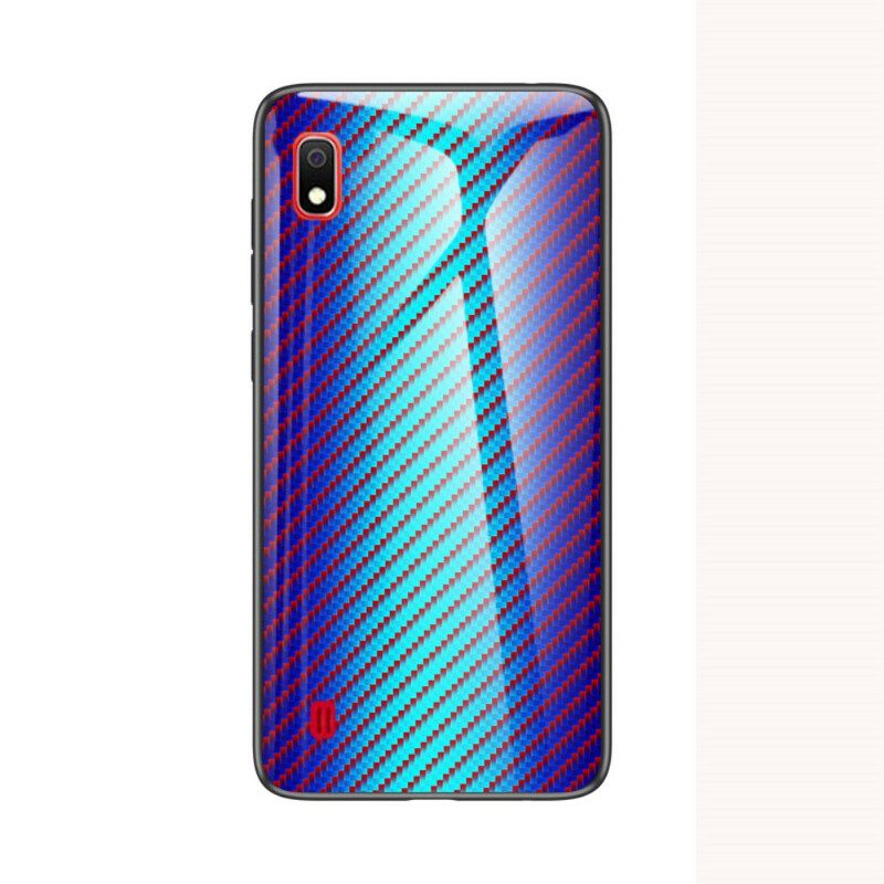 Θήκη Samsung Galaxy A10 Γυαλί Με Ανθρακονήματα