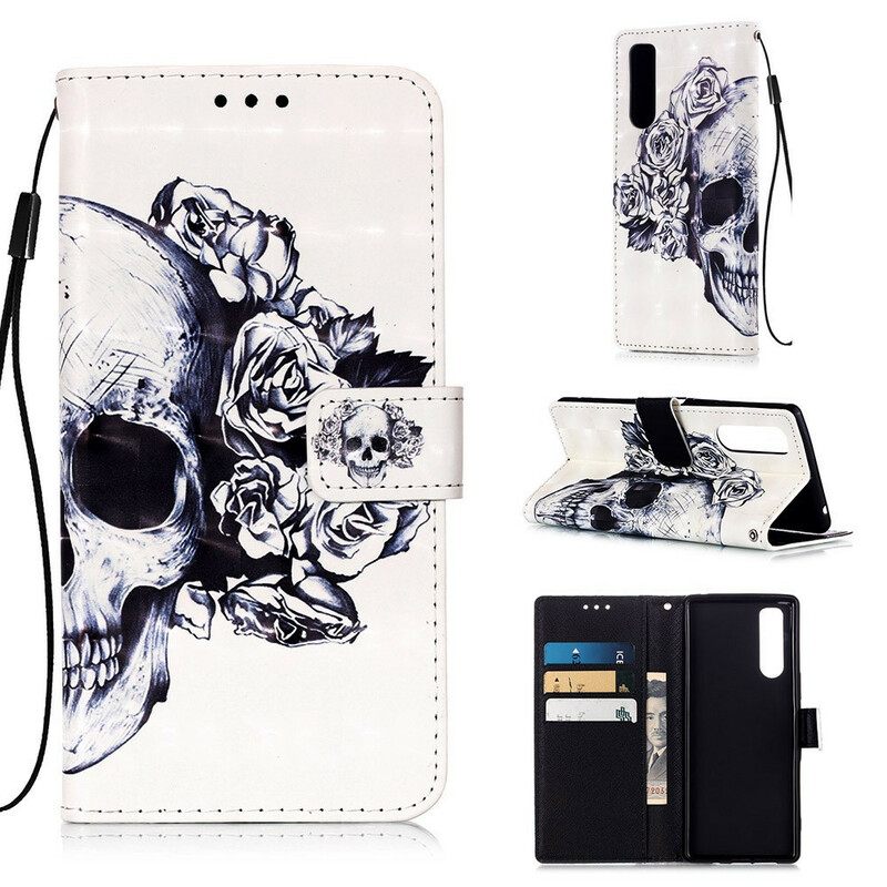 Κάλυμμα Sony Xperia 5 Floral Skull