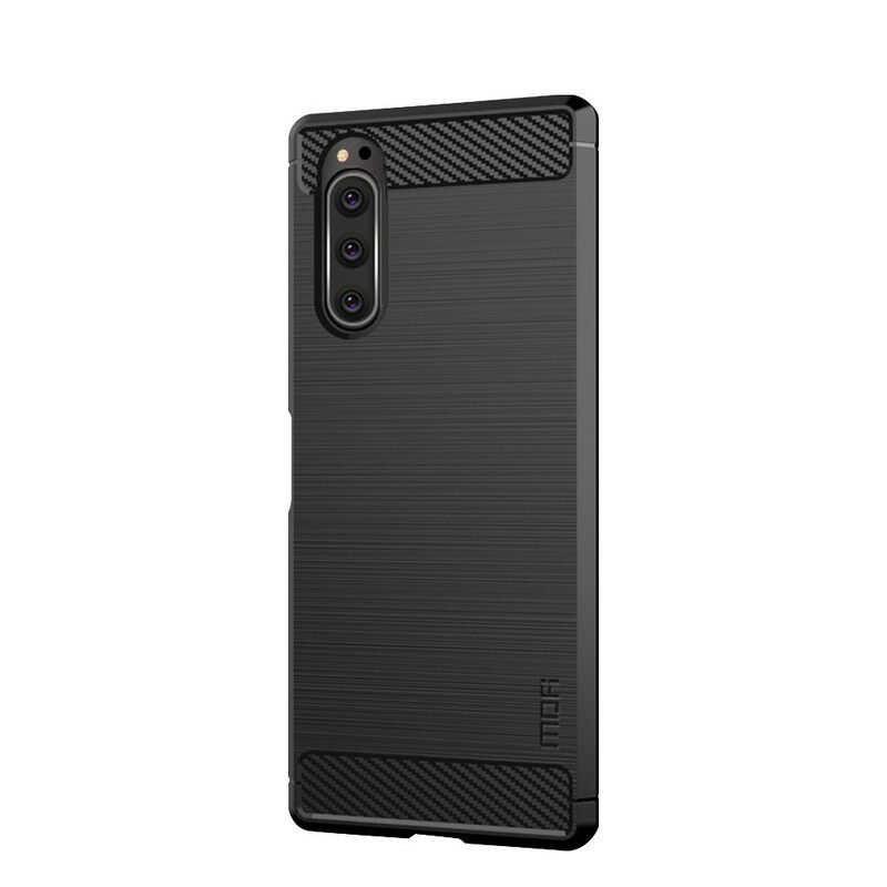 Θήκη Sony Xperia 5 Mofi Brushed Carbon Fiber