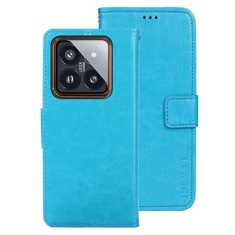 Δερματινη Θηκη Xiaomi 14 Retro Faux Leather Idewei Σιλικόνης