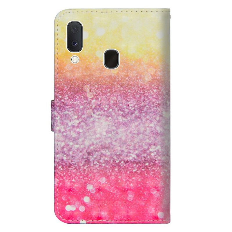 Κάλυμμα Samsung Galaxy A10e Ματζέντα Glitter Gradient